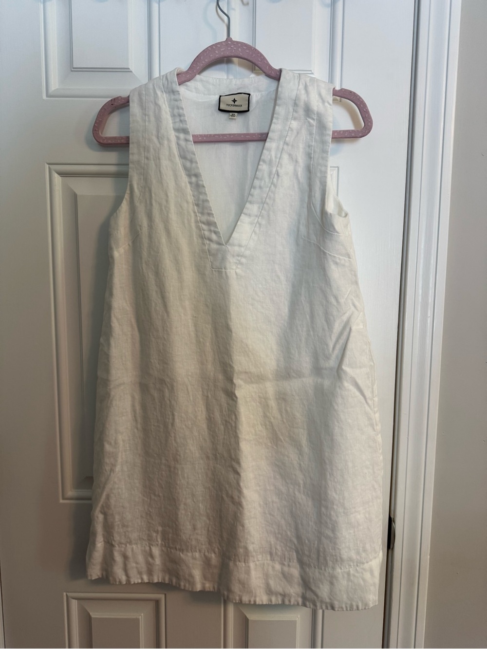 Tuckernuck White Melanie Dress Linen Size XS
